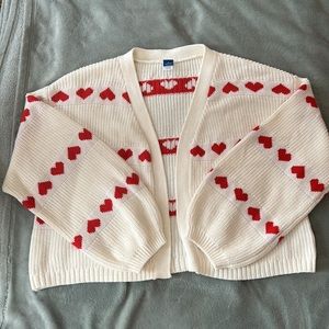Kids heart cardigan